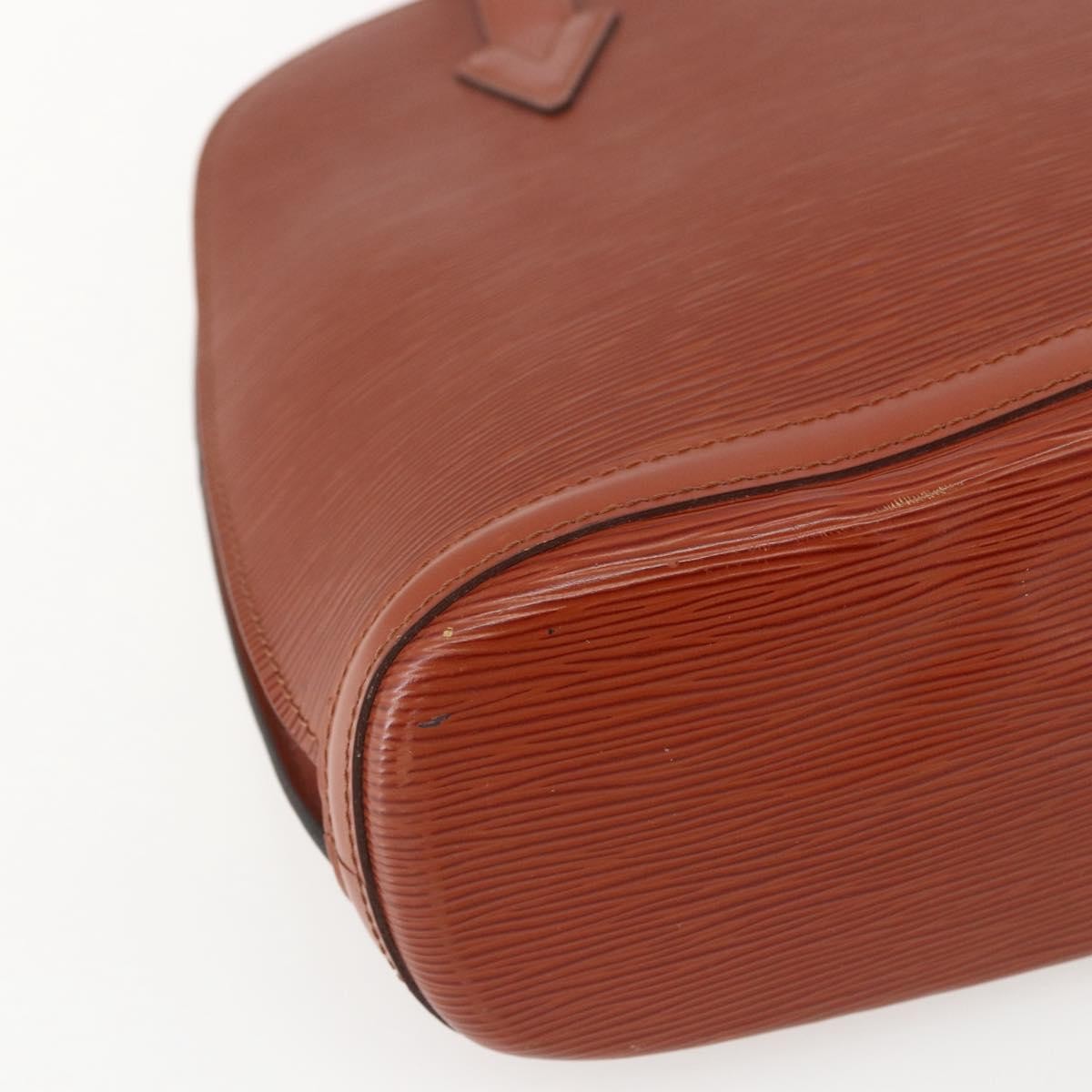Louis Vuitton Lussac Handbag Epi Leather, BROWN, LEATHER, Shoulder bag