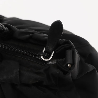 Prada Bow Convertible Tote Tessuto, BLACK, NYLON, Handbag
