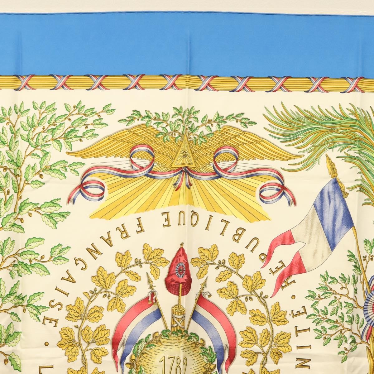 Hermes Carré 90 Silk multicolor, WHITE, SILK, Scarve & shawl