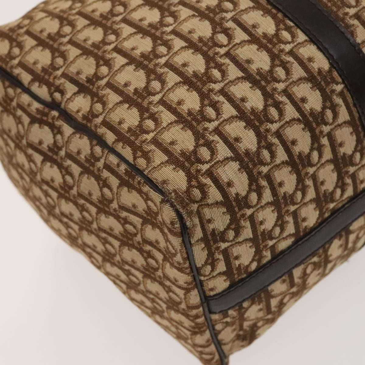 Christian Dior Vintage Trotter Boston Bag Diorissimo Canvas, BROWN, CANVAS, Handbag