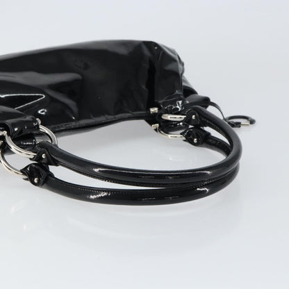 Salvatore Ferragamo Gancini Tote Patent leather, BLACK, PATENT_LEATHER, Tote bag