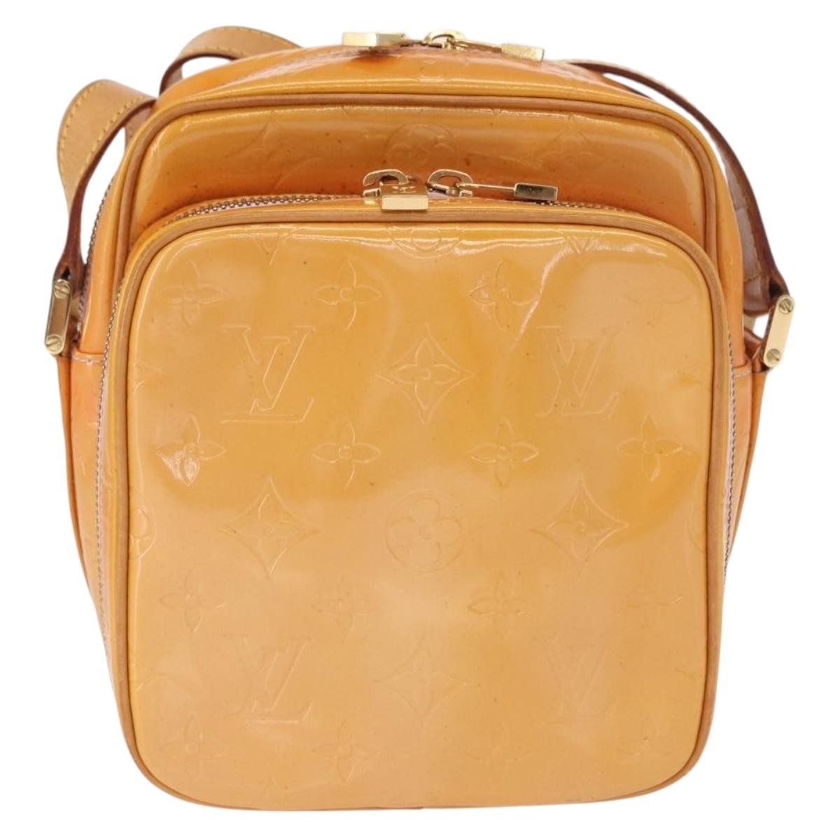 Louis Vuitton Wooster Handbag Monogram Vernis, YELLOW, PATENT_LEATHER, Clutche & pouche