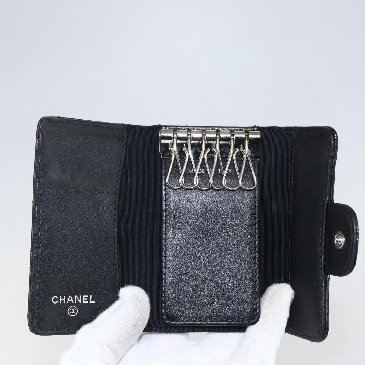 Chanel Vintage CC Keychain Metal, BLACK, EMERALD, Charms and Keychains