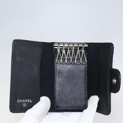 Chanel Vintage CC Keychain Metal, BLACK, EMERALD, Charms and Keychains