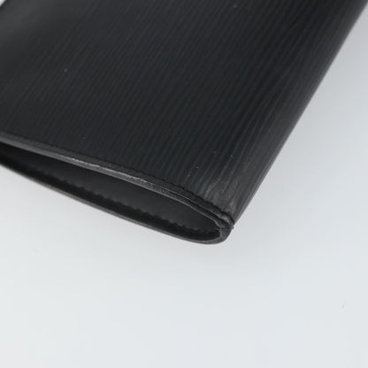 Louis Vuitton Pochette Accessoires Epi Leather, BLACK, LEATHER, Clutche & pouche