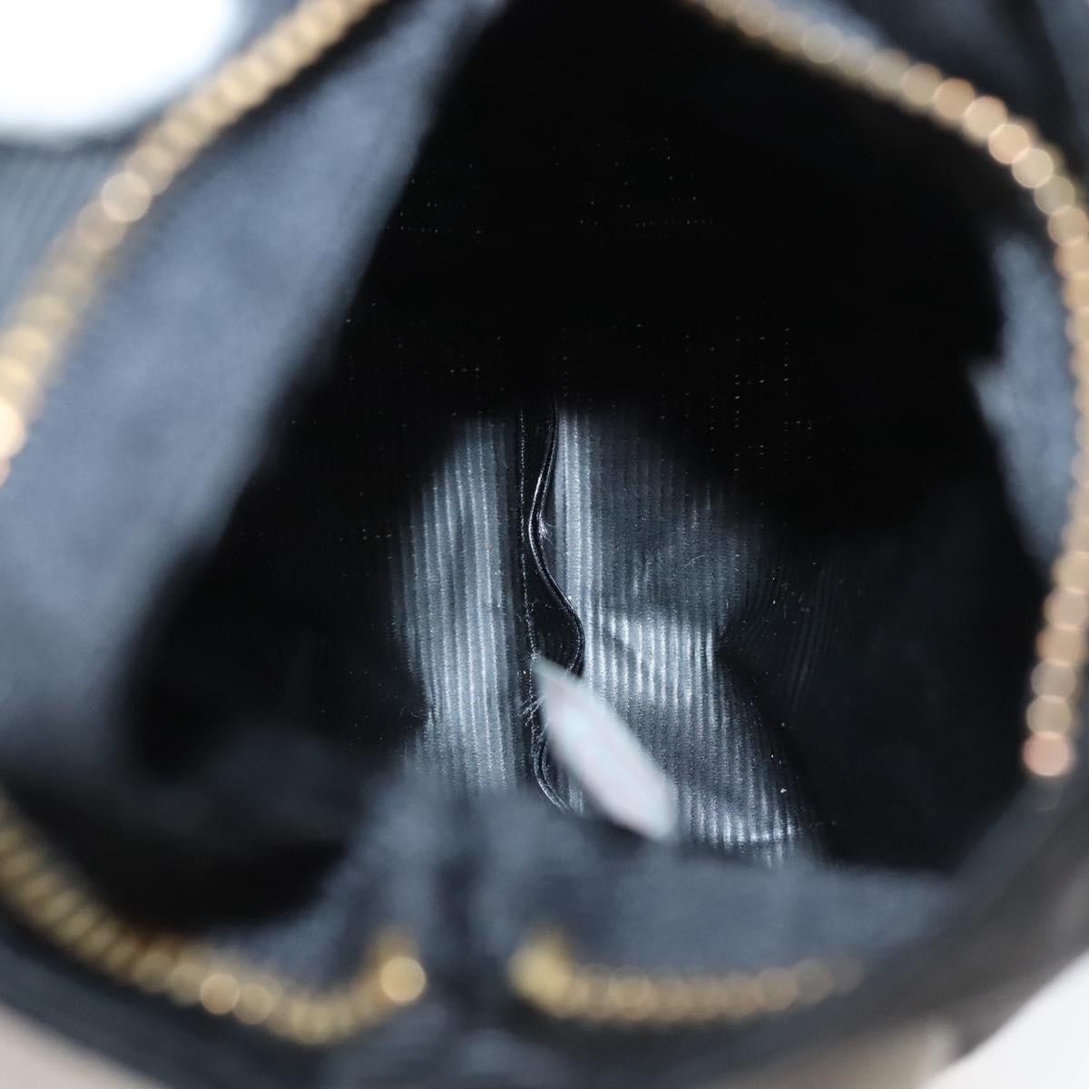 Celine Circle Logo Pouch Nylon, BLACK, NYLON, Clutche & pouche