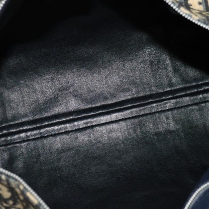 Christian Dior Vintage Trotter Boston Bag Diorissimo Canvas, NAVY, CANVAS, Travel bag