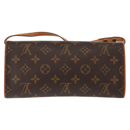 Louis Vuitton Twin Handbag Monogram Canvas, BROWN, CANVAS, Clutche & pouche