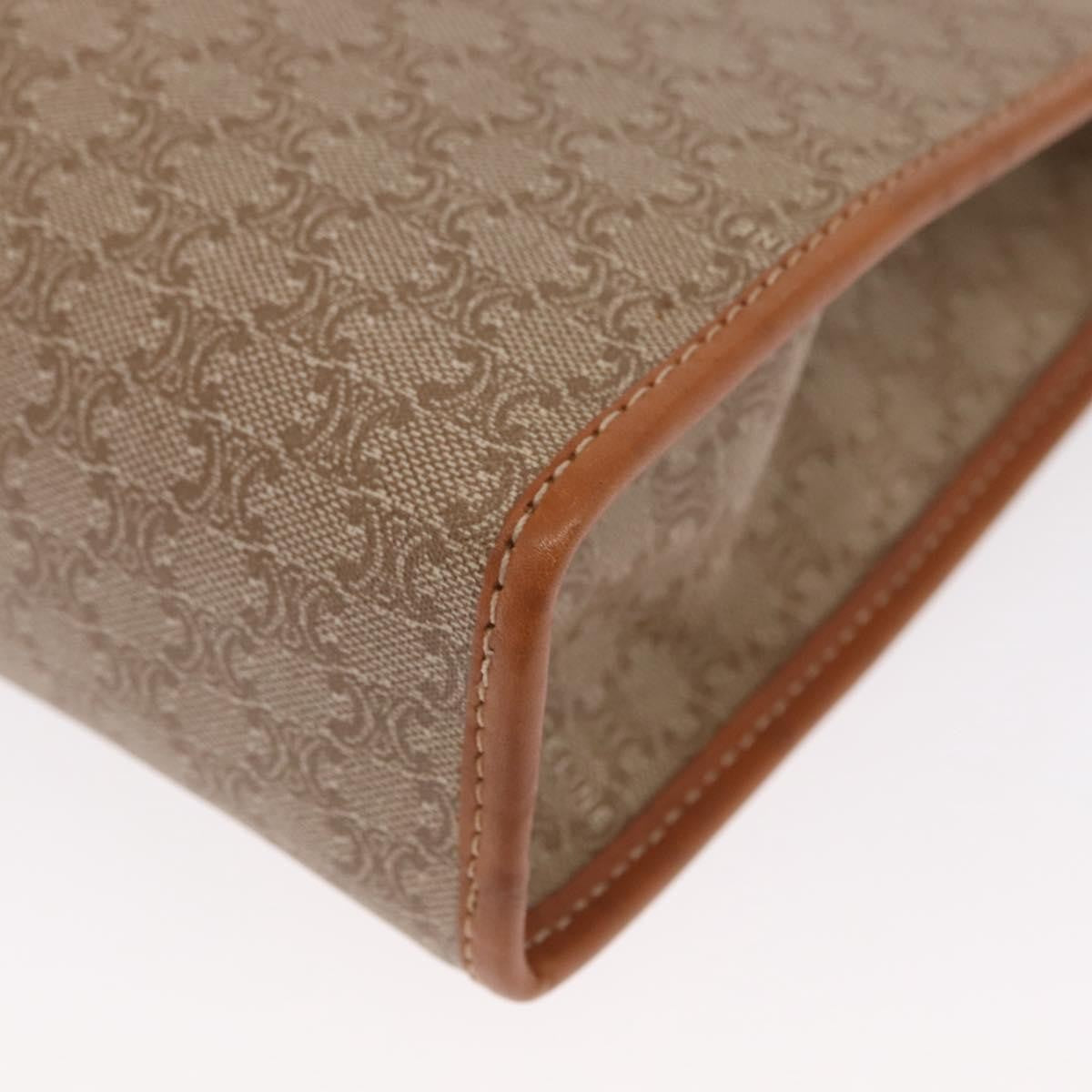 Celine Macadam Pochette Canvas and Leather, BEIGE, CANVAS, Clutche & pouche