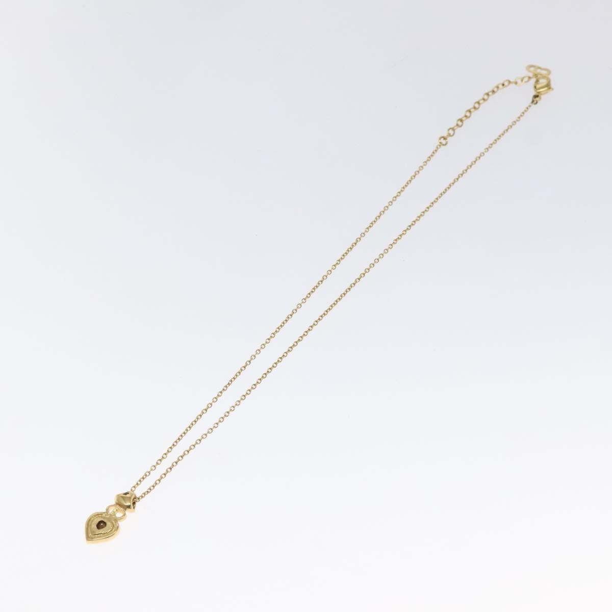 Christian Dior CD Heart Necklace Metal, GOLD, METAL, Necklace