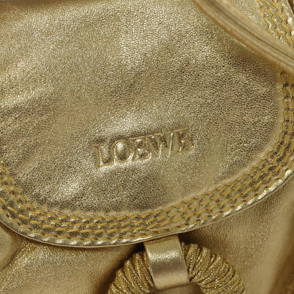 Loewe Vintage Crossbody Leather, GOLD, LEATHER, Shoulder bag