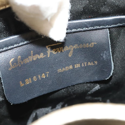 Salvatore Ferragamo Gancini Backpack Leather, GOLD, LEATHER, Backpack