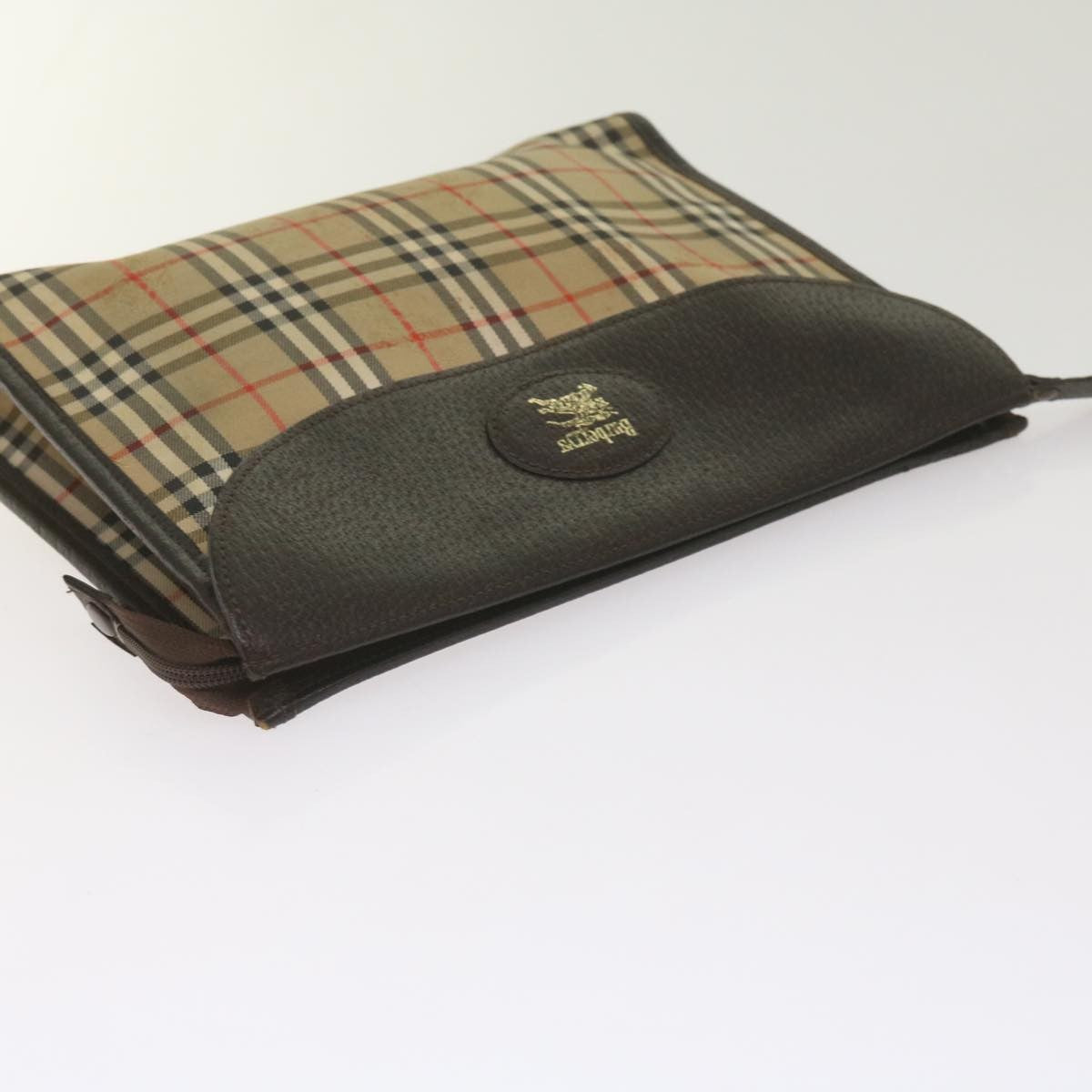 Burberry Nova check Pochette Canvas, BLACK, CANVAS, Clutche & pouche