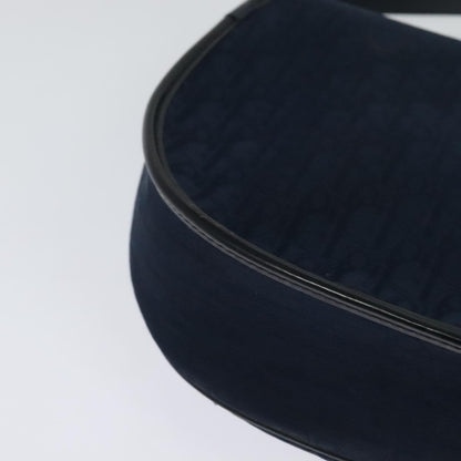 Christian Dior Vintage Trotter Shoulder Bag Canvas, NAVY, CANVAS, Shoulder bag