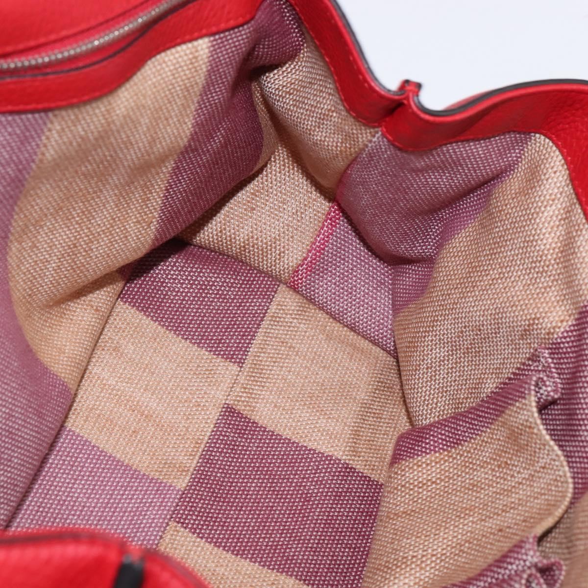 Gucci Bamboo Daily Top Handle Bag Leather, RED, LEATHER, Handbag