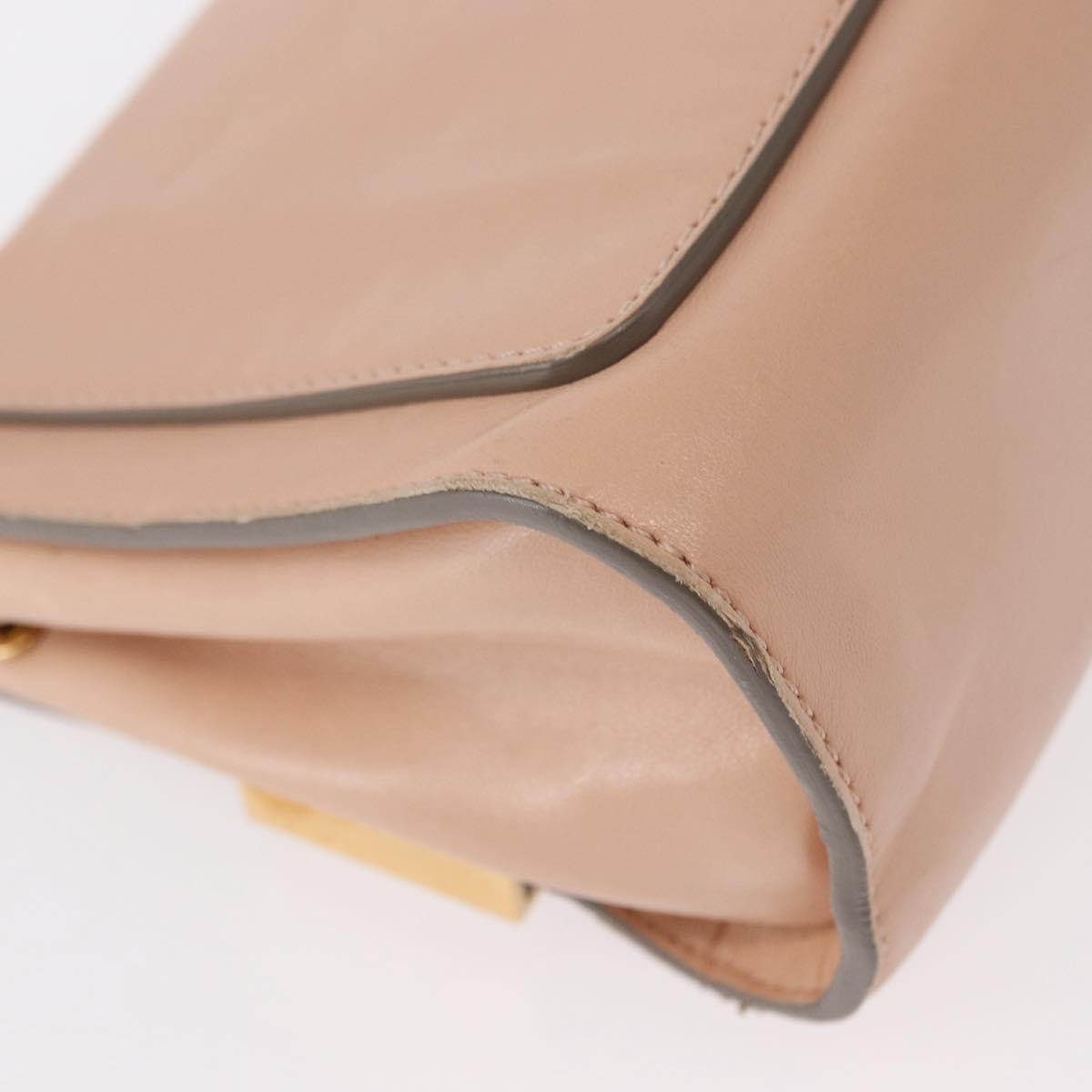 Chloe Elle Chain Clutch Leather, PINK, LEATHER, Shoulder bag