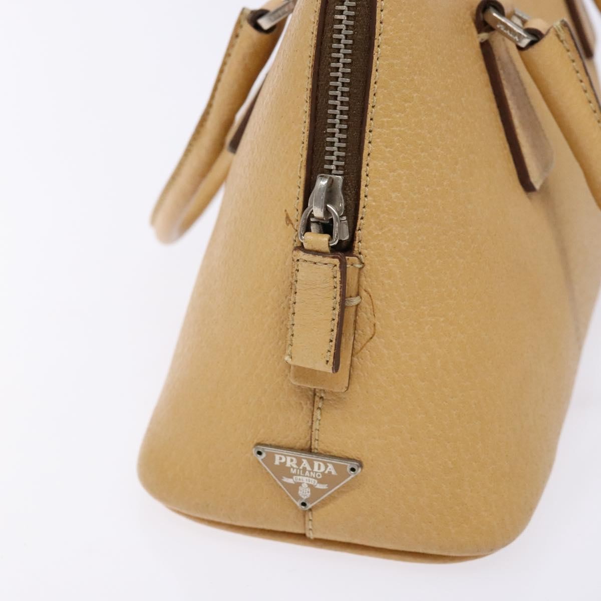 Prada Cuir Promenade Bag Saffiano Leather, BEIGE, LEATHER, Handbag