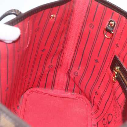 Louis Vuitton Neverfull Tote Damier, BROWN, CANVAS, Tote bag