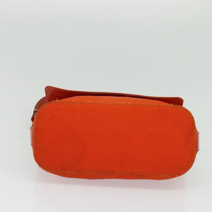 Celine Shoulder Bag Canvas, ORANGE, CANVAS, Shoulder bag