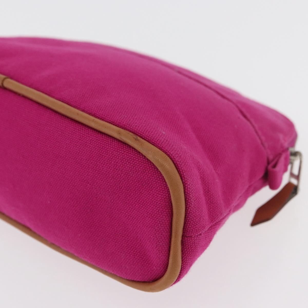 Hermes Bolide Travel Pouch Canvas, Pink, Canvas, Clutch