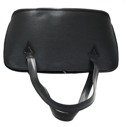 Louis Vuitton Lussac Handbag Epi Leather, BLACK, LEATHER, Shoulder bag