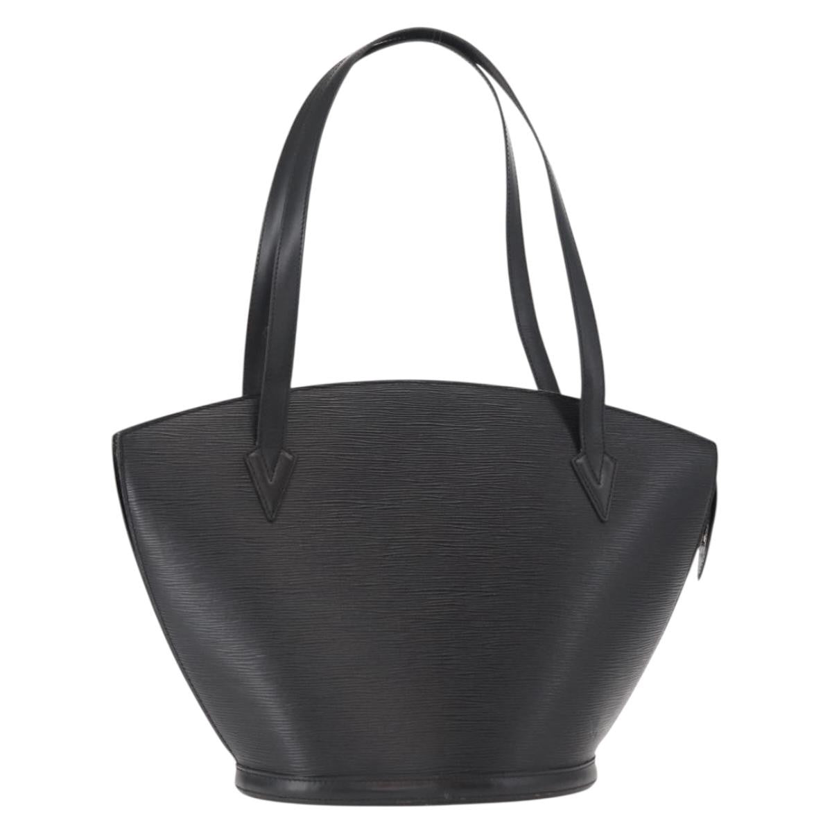 Louis Vuitton Saint Jacques Handbag Epi Leather, BLACK, LEATHER, Shoulder bag