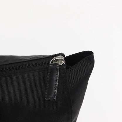 Fendi Vintage Convertible Logo Weekender Nylon, BLACK, NYLON, Tote bag