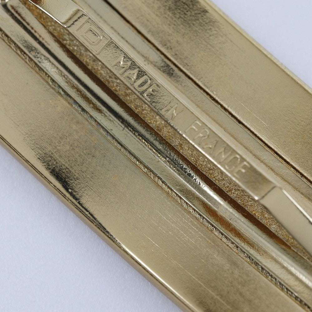 Chanel Barrettes Logo Chanel Plated Gold, GOLD, GOLD_PLATED, Jewelry set