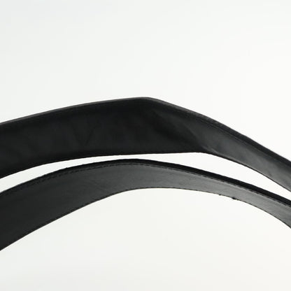 Salvatore Ferragamo Gancini Shoulder Bag Leather, BLACK, LEATHER, Tote bag