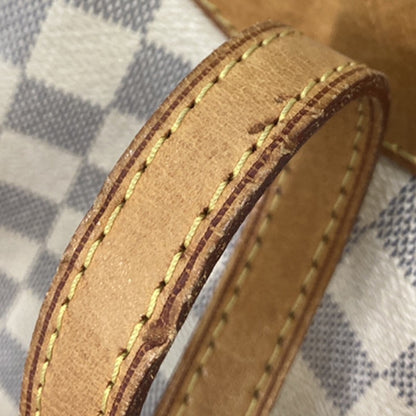 Louis Vuitton Siracusa Handbag Damier, WHITE, CANVAS, Shoulder bag