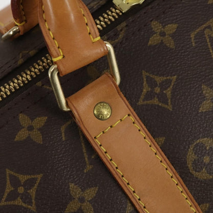 Louis Vuitton Keepall Bag Monogram Canvas, BROWN, CANVAS, Travel bag