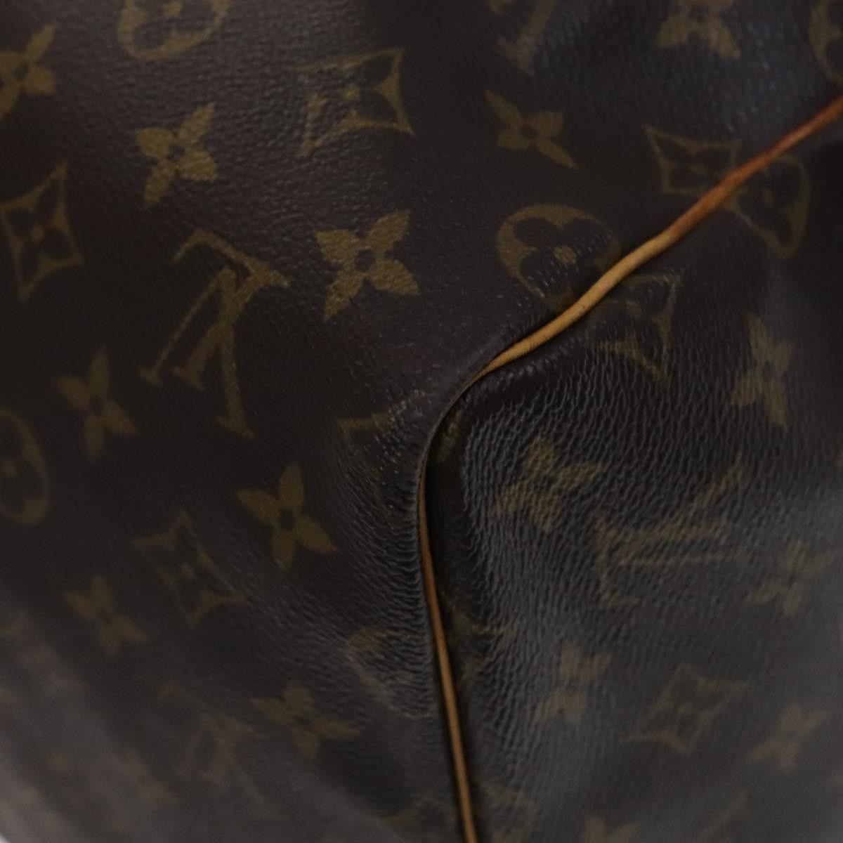 Louis Vuitton Keepall Bag Monogram Canvas, BROWN, CANVAS, Travel bag