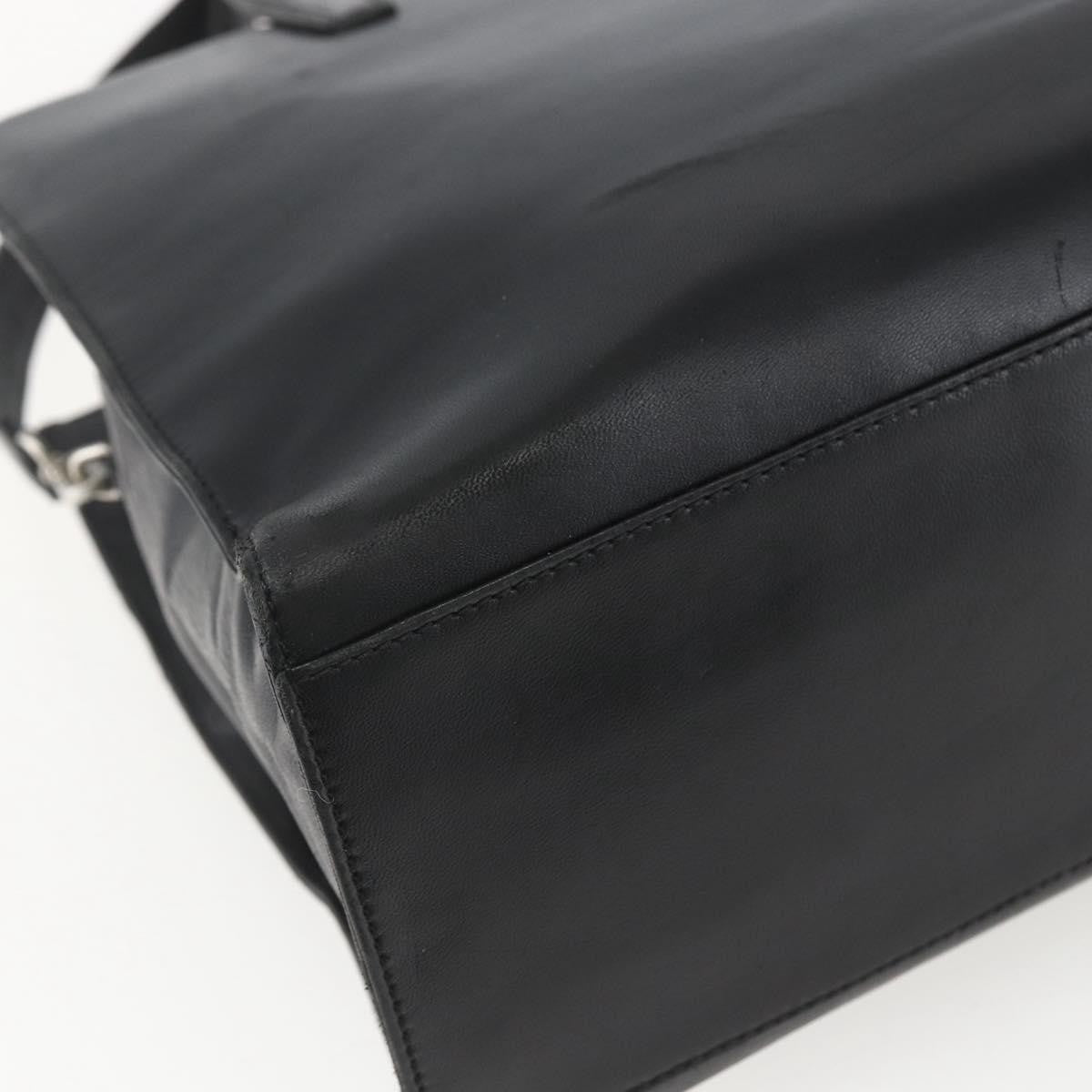 Loewe Vintage Anagram Tote Leather, BLACK, LEATHER, Tote bag