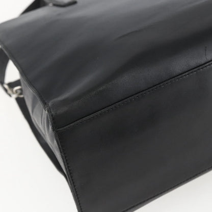 Loewe Vintage Anagram Tote Leather, BLACK, LEATHER, Tote bag