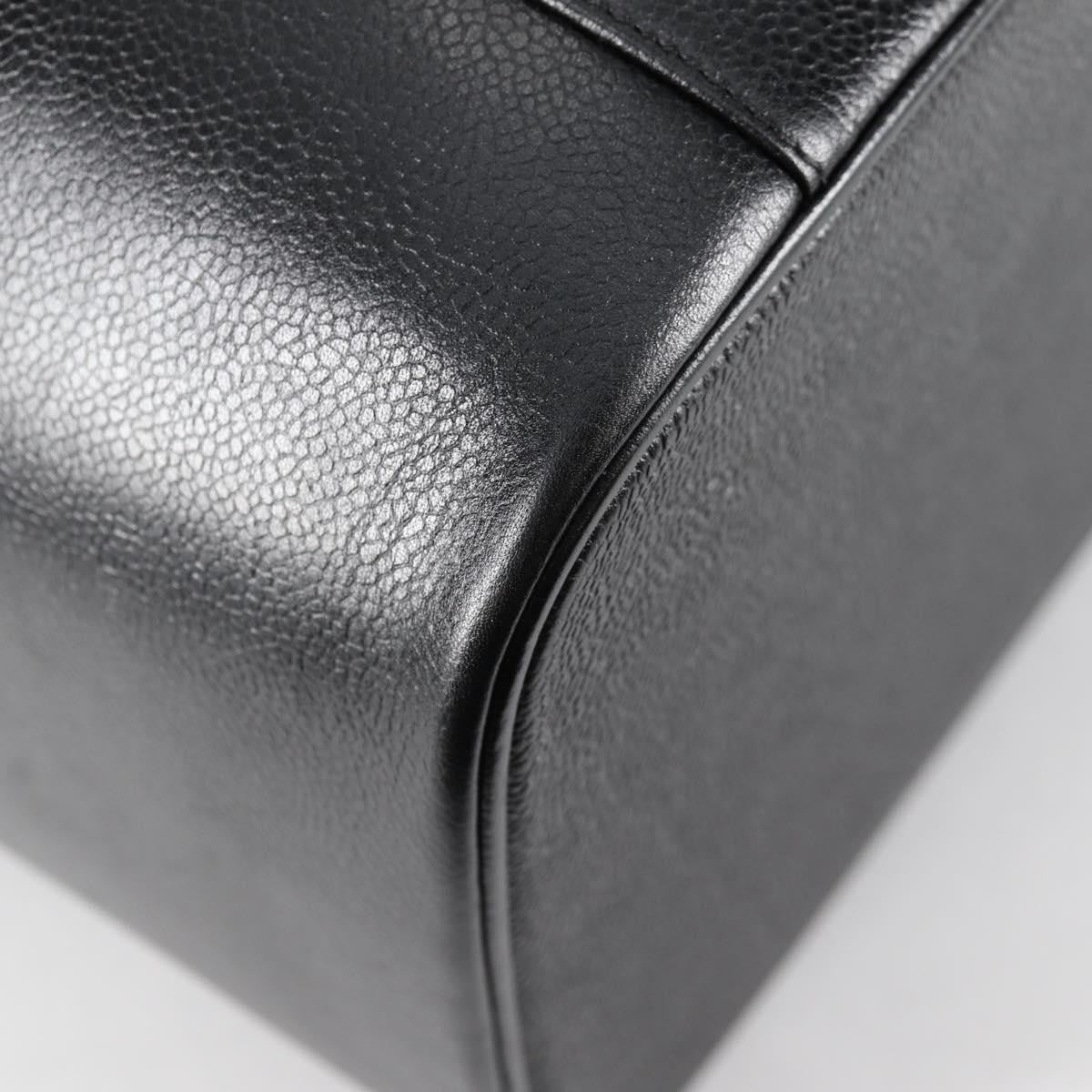 Chanel Vintage Timeless Vanity Case Caviar, BLACK, LEATHER, Toiletry Case