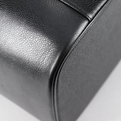 Chanel Vintage Timeless Vanity Case Caviar, BLACK, LEATHER, Toiletry Case