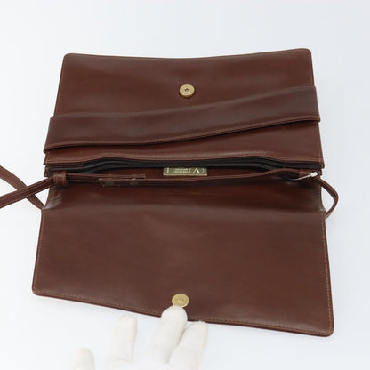 Valentino Garavani Vintage shoulder bag Leather, BROWN, LEATHER, Shoulder bag