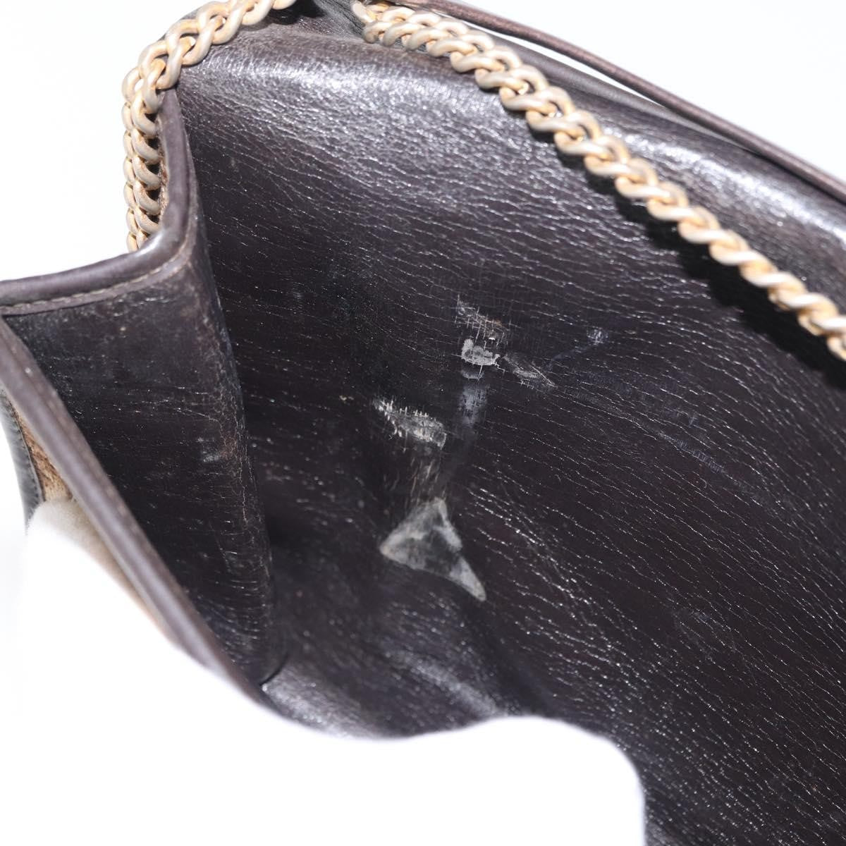 Christian Dior Vintage Trotter Shoulder Bag Canvas, BEIGE, CANVAS, Shoulder bag