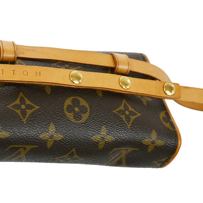 Louis Vuitton Florentine Waist Bag Monogram Canvas, BROWN, CANVAS, Crossbody bag