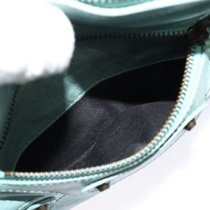 Balenciaga Hip Classic Studs Crossbody Bag Leather, BLUE, LEATHER, Shoulder bag