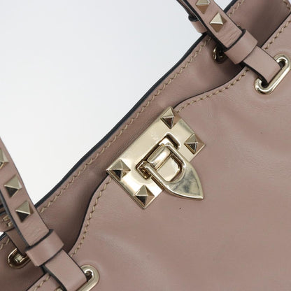 Valentino Garavani Rockstud Tote Soft Leather, PINK, LEATHER, Tote bag