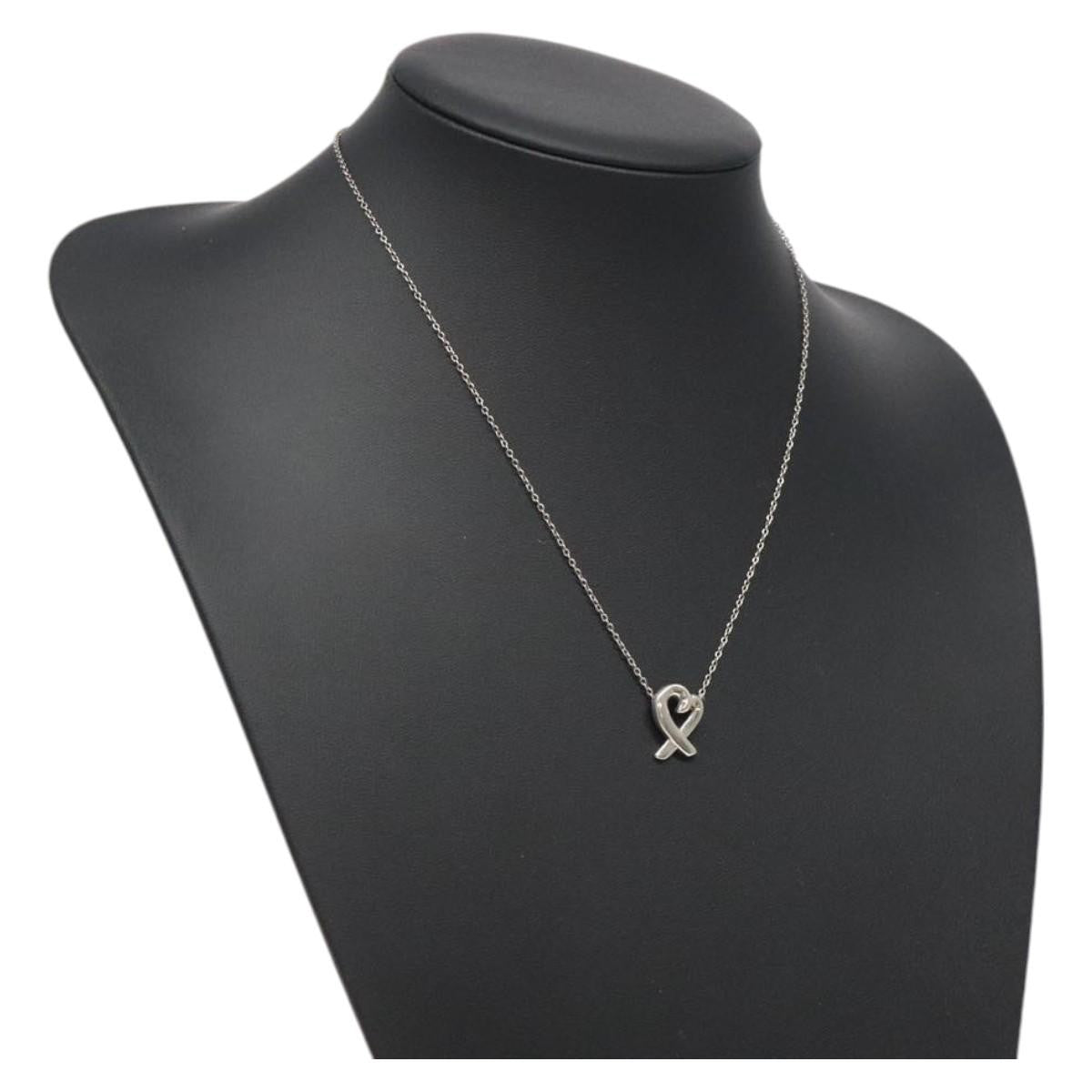 Tiffany & Co. Paloma Picasso Loving Heart Pendant Necklace Silver 925, SILVER, SILVER, Necklace