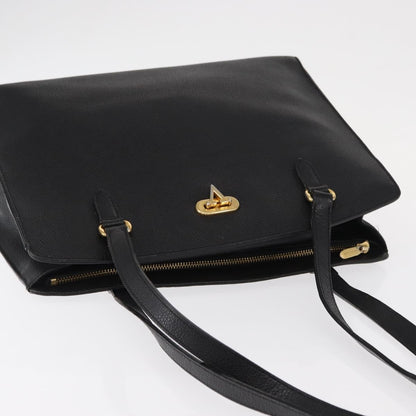 Valentino Garavani Vintage shoulder bag Leather, BLACK, LEATHER, Shoulder bag