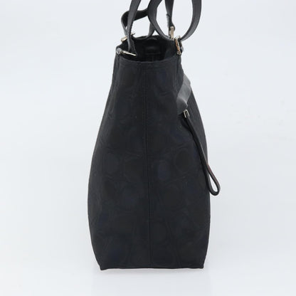 Salvatore Ferragamo Gancini Tote Nylon, BLACK, NYLON, Tote bag