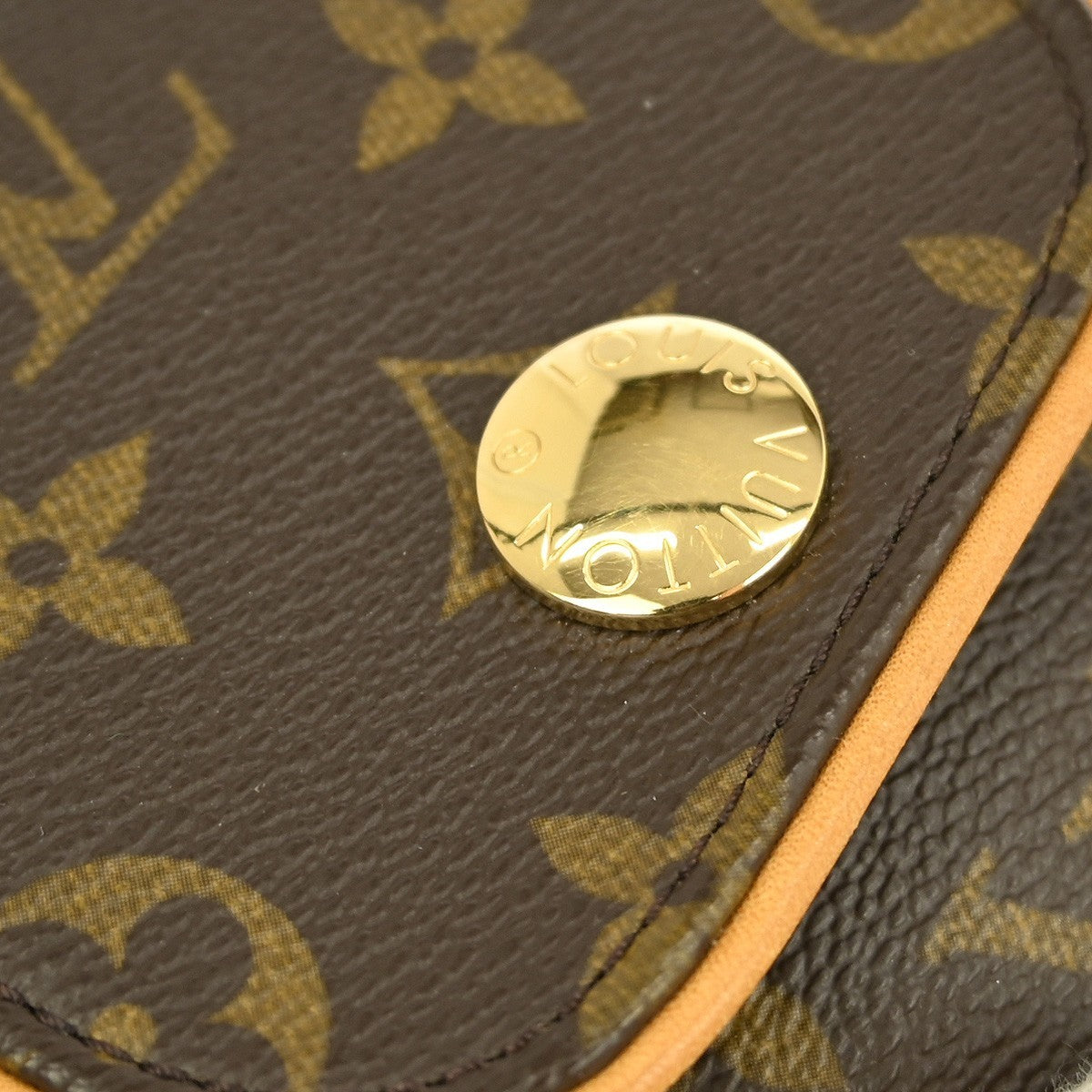 Louis Vuitton Cancun Pochette Monogram Canvas, BROWN, CANVAS, Clutche & pouche