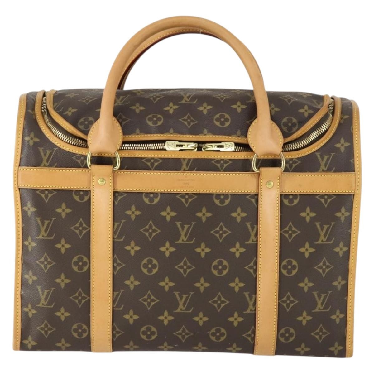Louis Vuitton Dog Carrier Bag Monogram Canvas, Brown, Canvas, Travel Bag