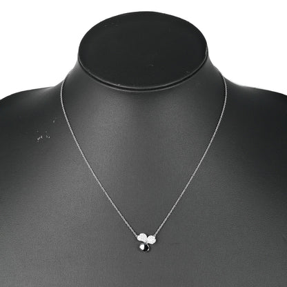 Tiffany & Co. Open Paper Flower Pendant Necklace Platinum and Diamonds, SILVER, PLATINUM, Necklace