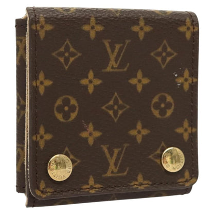 Louis Vuitton CASE JEWELRY BOX Canvas, BROWN, CANVAS, Wallets