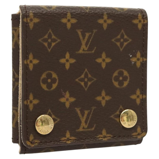 Louis Vuitton CASE JEWELRY BOX Canvas, BROWN, CANVAS, Wallets
