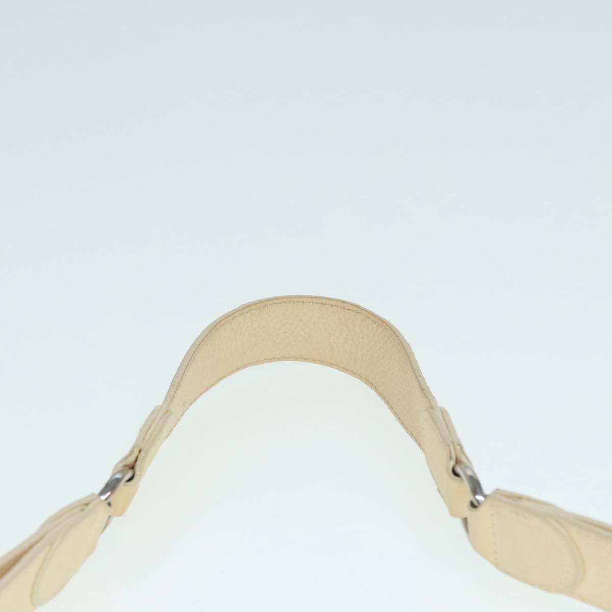 Salvatore Ferragamo Gancini Shoulder Bag Leather, WHITE, LEATHER, Shoulder bag